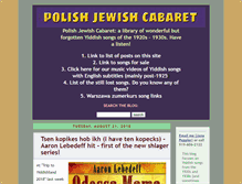 Tablet Screenshot of polishjewishcabaret.com